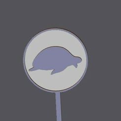 turtle.jpg STL-Datei MINI CUPCAKE MERMAID TOPPER - Schildkröte・3D-druckbares Modell zum Herunterladen