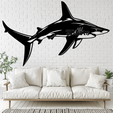 Sharkx.png Shark 2D Wall Art/Window Art