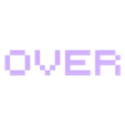 Game Over Decoration OVER v1.stl Game Over Big Logo