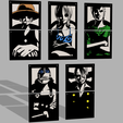 1.png PACK 5 WALL PICTURES "ONE PIECE" - CHART - ANIME