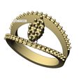 volume1.jpg Fichier STL Bague de fiançailles à lèvres en forme de grappe de diamants taille US 7 Modèle d'impression 3D・Modèle à télécharger et à imprimer en 3D
