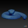 3DPrint4.jpg Bush Viper STL 3D Model with Full Size Texture + Zbrush Original High Polygon