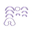 arcoris nuve v1.stl STL-Datei Ausstechform Regenbogen Teile / Ausstechform Regenbogen Teile・3D-druckbares Modell zum Herunterladen