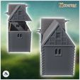 3.jpg Set of two medieval warehouses with large wooden doors slate roofs (19) - Medieval Gothic Feudal Old Archaic Saga 28mm 15mm RPG