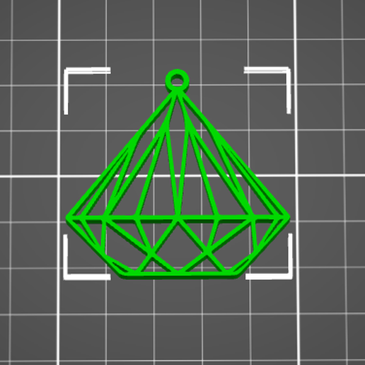 DIAMOND PENDANT FOR NECKLACE, JEWELRY, EARRINGS, CHARM 3D model