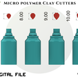 3.png Fichier STL MICRO COUPEUR D'ARGILE POLYMÈRE *4 TAILLE/PÉTALES/EULITEC.COM・Plan à imprimer en 3D à télécharger