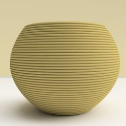 STRATO BALL  café.jpg STL file Flowers pot "round classic" pot・3D print design to download, moulin3d