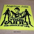 tomb-rider-angelina-jolie-pelicula-juego-animacion-cartel-impresion3d.jpg Tomb Rider, Angelina Jolie, movie, film, game, animation, poster, sign, signboard, logo, 3d printing