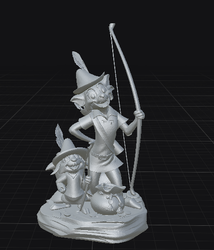 Robin Hood with the loot