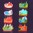 1.png Low Poly Isometric Terrain Pack | Mountains, Rivers & Biomes