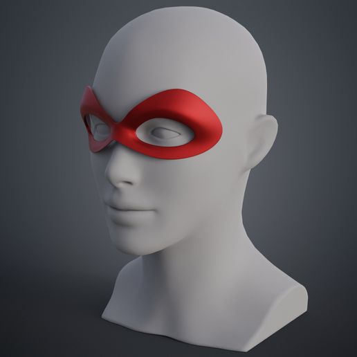 Harley Quinn mask - 3D model önizlemesi
