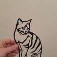 20240108_234149.jpg Feline Elegance, line art cat, wall art cat, 2d art cat, cat, kitten, le chat