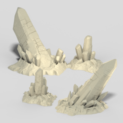 crystal-scatter_1.png 3D file Elder recess crystals・Template to download and 3D print, warlock3dmodels
