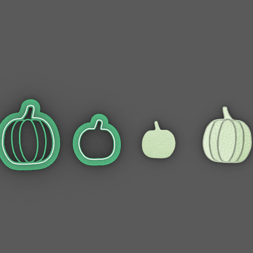 Screenshot_3.png STL file PUMPKIN-SHAPED POLYMER CLAY CUTTER・Template to download and 3D print, flordesign3d
