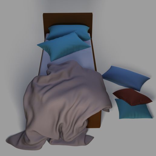 bed_01.jpg single bed and Pillows