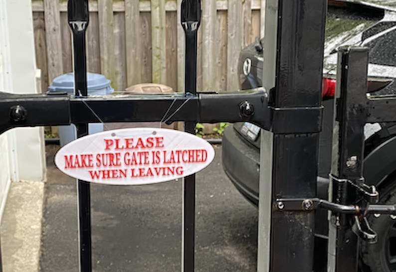 Model Sign Gate Free STL file Gate Signă»3D printing design to downloadă»Cults