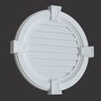 2.2.jpg 99 polyurethane Round Gable Vents 3D model
