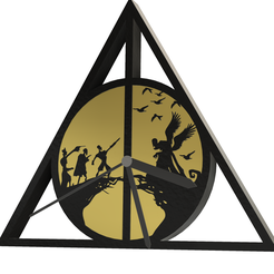 reloj-pared-hp-v2.png wall clock the relics of death/peverell brothers 60 cm with roman numerals