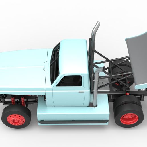 🚚 Big Rig Racing Semi truck Scale 1:25・ 3D File for 3D printing・Cults