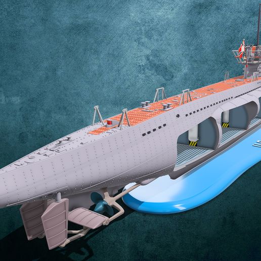 U-Boot_Board_Game_3.jpg Board game model submarine TYPE VIIC