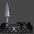 wireframe.png Kunai "Scorpion" di Mortal Kombat con catena e bracciale