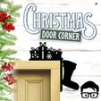 025a.jpg 🎅 Christmas door corners vol. 3 💸 Multipack of 10 models 💸 (santa, decoration, decorative, home, wall decoration, winter) - by AM-MEDIA