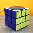 IMG_7731.jpg Rubiks Cube Echo Dot Holder Amazon Alexa 3rd Gen Stand Cool Colorful Gift for Cuber Fun Twisty Puzzle Home Decor Accessory Rubik's Game