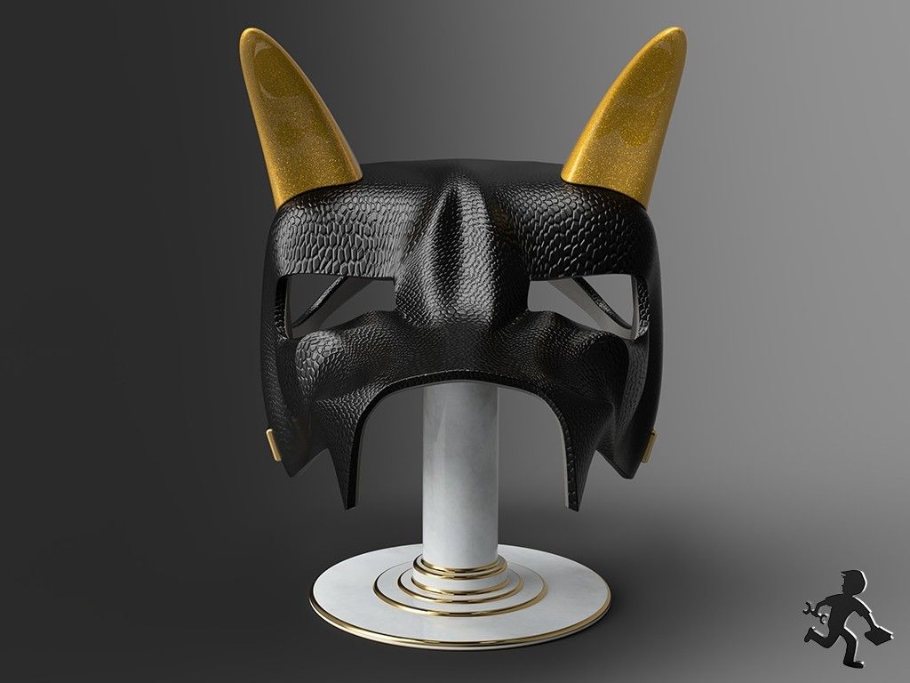 7014824a73ba9e48258e1fdd40c56fdc_display_large.jpg Free STL file "Mean As Hell" Dog Helmet・3D printable design to download, ProteanMan