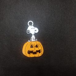 index.jpg Snoopy keychain pumpkin 2