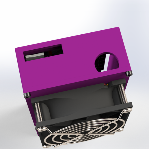 electroncis-box-3.png Boîtier électronique Ender 3 monté à l'arrière avec ventilateur de 80 mm