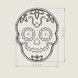 3.jpg STL-Datei Halloween Skull Cookie Cutter・Design für den 3D-Druck zum Herunterladen