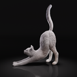1.png Chat qui s'étire (modèle pour impression 3D), gratuit