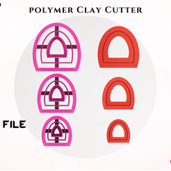 6.png Download STL file POLYMER CLAY CUTTER *3 size/Arch 2 Lines/EULITEC.COM • 3D printing model, lorren3d