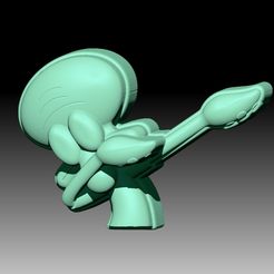 Squidward.jpg Fichier STL SHAMPOING SOLIDE SQUIDWARD ET MOULE POUR POMPE À SAVON・Design à télécharger et à imprimer en 3D