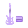 Gitarren Pig Halter v5.stl Plectrum Holder, Guitar