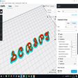 CURA.jpg SCRIPTS FONT UPPERCASE 3D LETTERS STL FILE