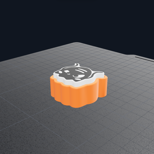 Halloween Fidget Clicker - alien monster (Includes SVG File + Editable Bambu Studio Color Project)