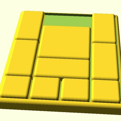 initialConf.png Бесплатный STL файл Klotski sliding block puzzle・Шаблон для 3D-печати для загрузки, zeycus