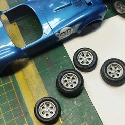 JANTE cobra 289 FIA POUR MAQUETTE 1/24 1/18