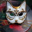 catmask.jpg Fichier STL gratuit Masque de chat Splicer (Bioshock)・Objet imprimable en 3D à télécharger