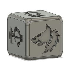 SW14.png STL file Space Wolves D6 Wrath and Glory Dice Kill Team・Model to download and 3D print