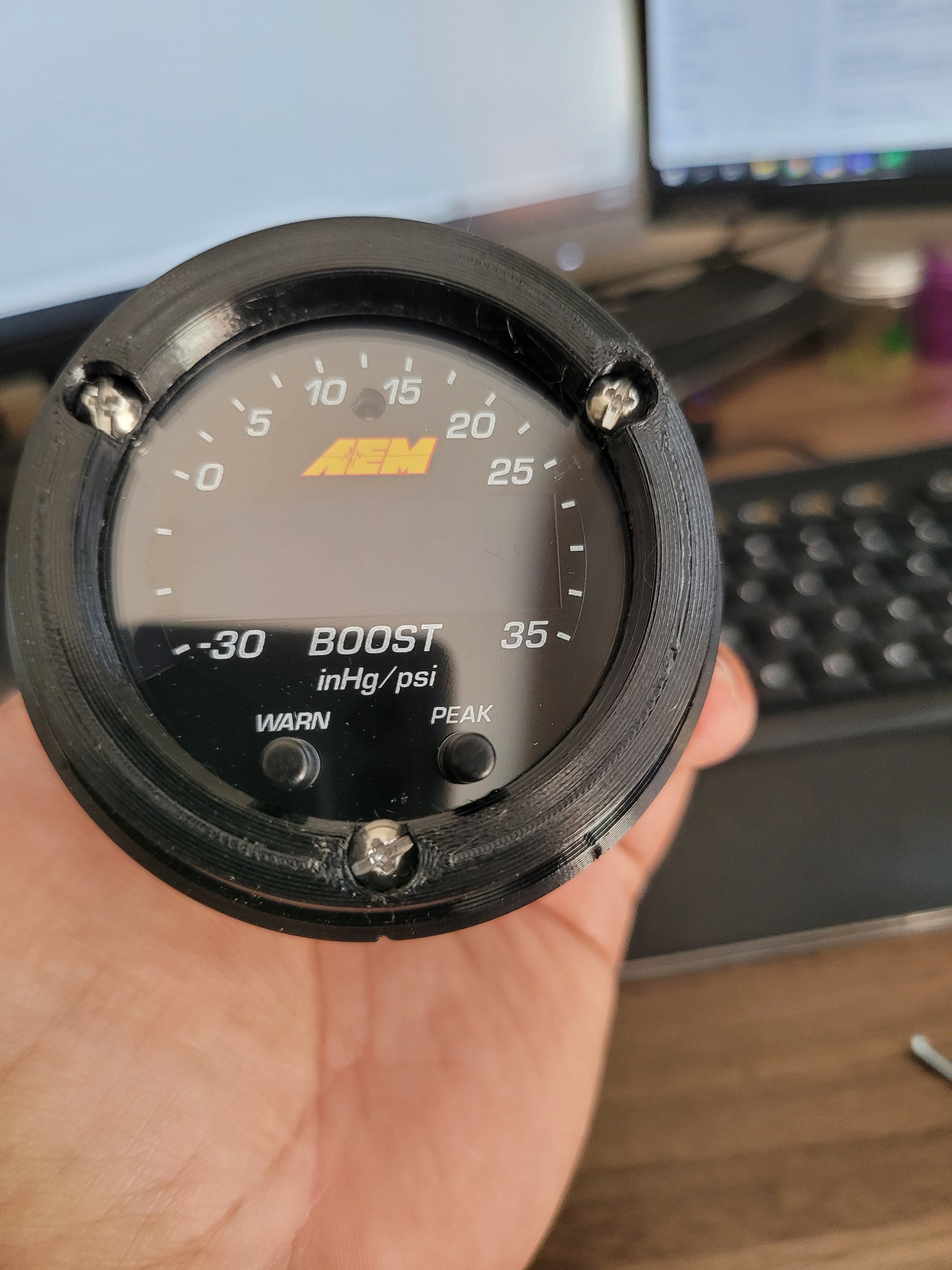 3D print AEMX Gauge Pod for NB Miata • made with Ender 3 v2 ・ Cults