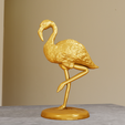 FLAMINGO-SCULPTURE-2.png Flamingo sculpture stl 3d print file