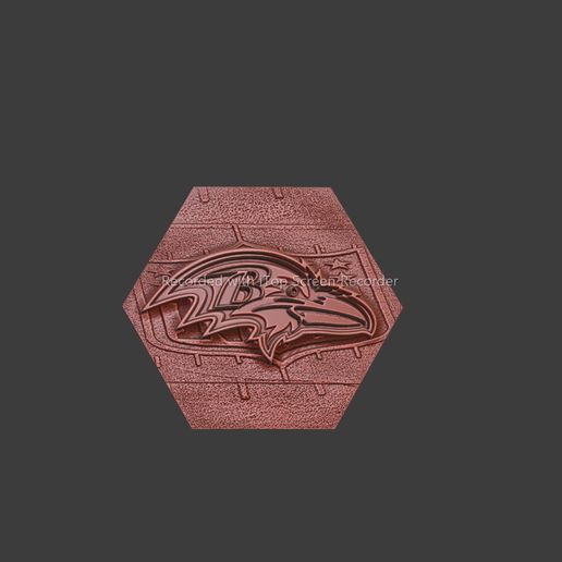 Football NFL Wall Deco Ravens 3D model