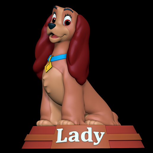 Lady - Lady and the Trump 3D model
