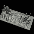 my_project-17.png two perch scenery in underwather for 3d print detailed texture