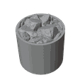 Rocks-Grey-trans.png Файл STL КАМНИ - ARMY PAINTER 1.0 & 2.0 SPEED PAINT SPEEDPAINT COLOR SWATCH CAP - 17ML & 18ML・Дизайн 3D-печати для загрузки3D