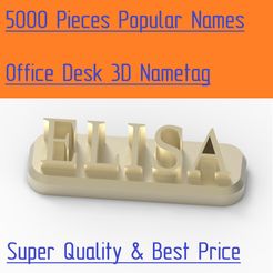 UY _ QW xfs V/) Gq Cr) of) = oS = CF t_ Gq = STL file Office Desk Nametag - 5000pcs.・3D print design to download