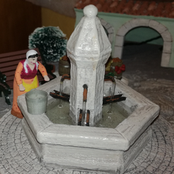 fontaine-1b.png Fountain for Provençal crèche.