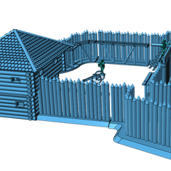 fort1_2.png Fichier STL gratuit Guerres française et indienne - Le fort modulaire・Objet imprimable en 3D à télécharger